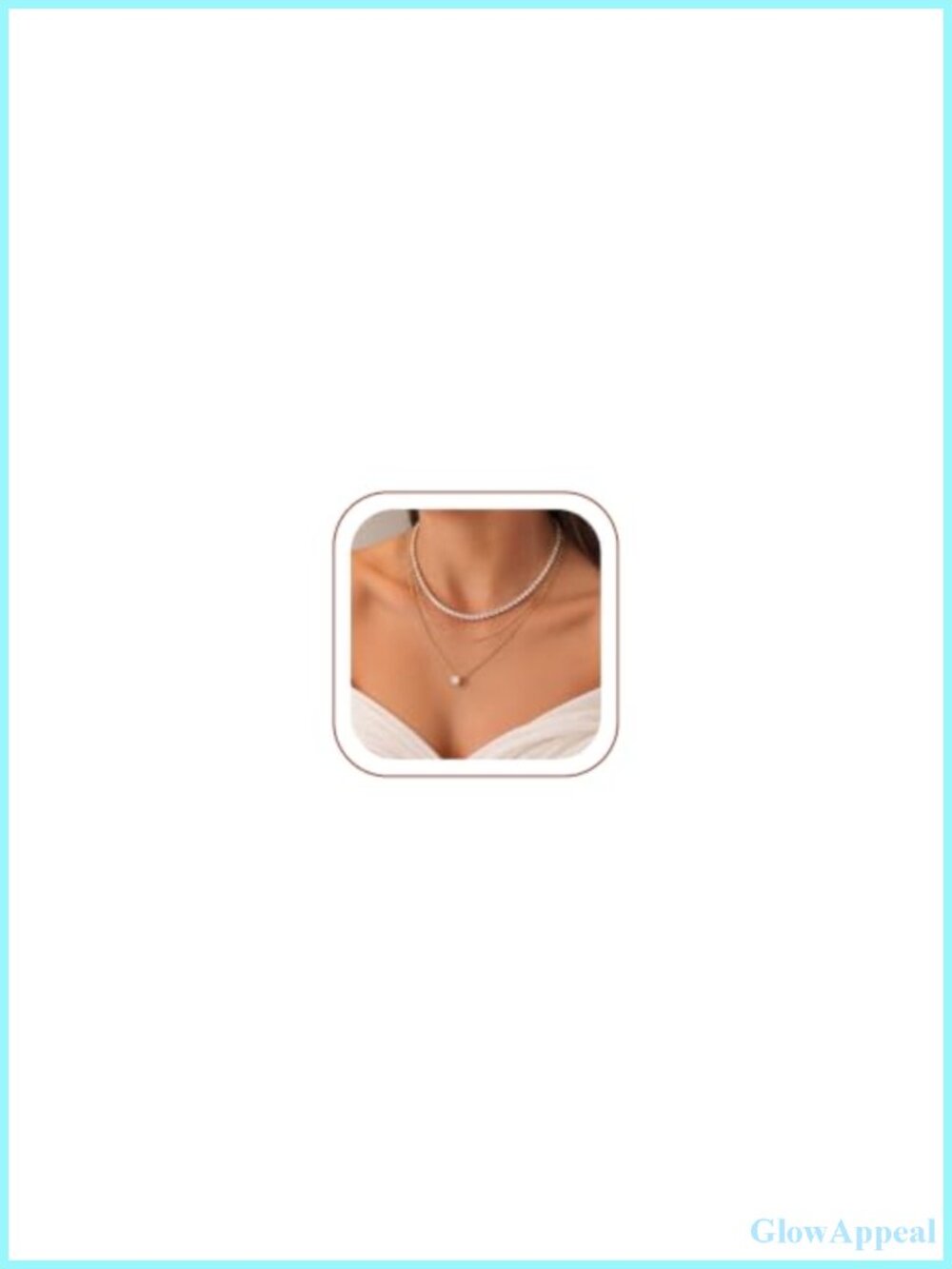 14K Gold Plated Layered Necklace Set 3 Pendant Necklaces for Women